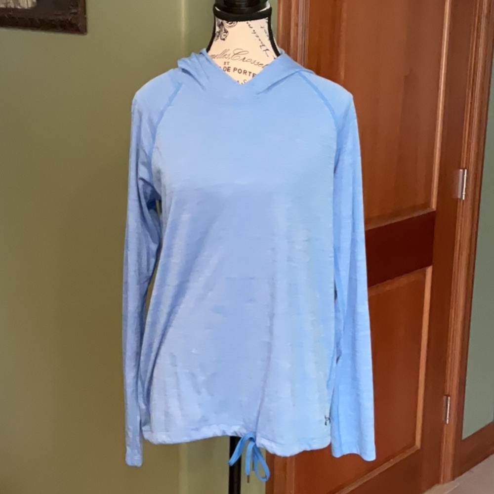 Light Blue Hooded Long Sleeve Top Under Armour